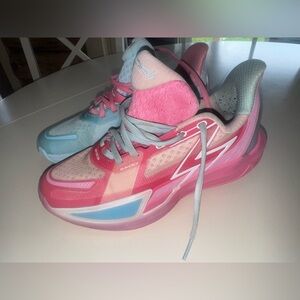 361 degrees big 3 reverse volleyball  Pink and Blue Women's Sneakers